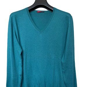 Prada Teal V-Neck Sweater